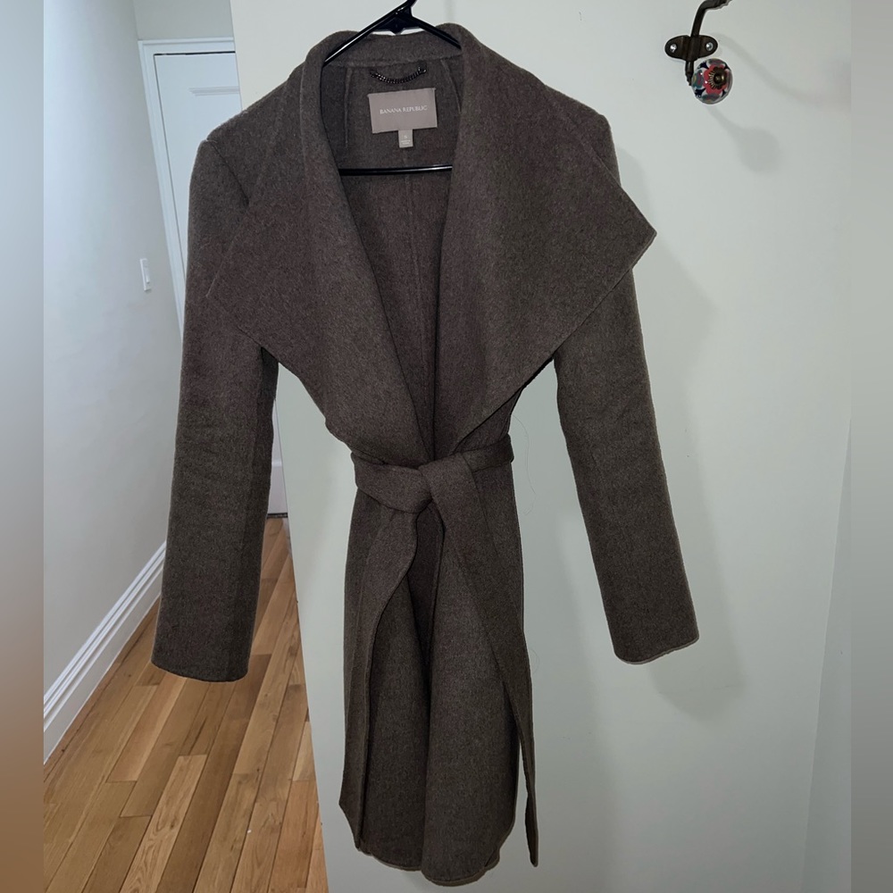 Banana Republic Wool Tie Coat - Picture 4 of 6
